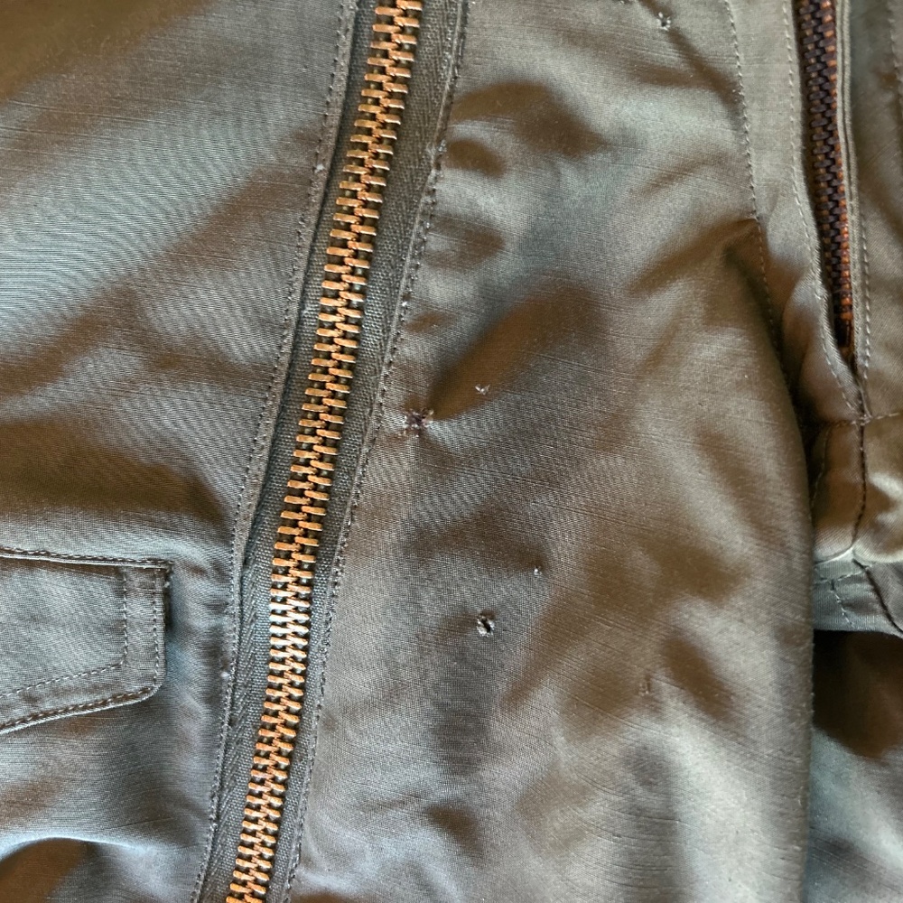 Vintage US ARMY AIR FORCES Flight Pants Mens 30 Green Type A-11 Bomber Shearling - Picture 9 of 17